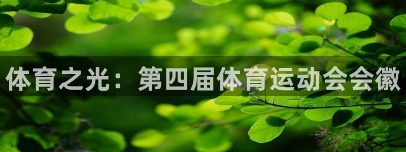 杏宇官网：体育之光：第四届体育运动会会徽